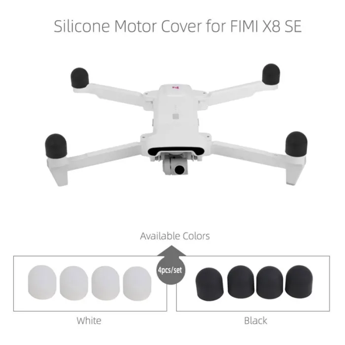 4 pieces - silicone protective cups for Xiaomi FIMI X8 SE Drone - motor coversMotor