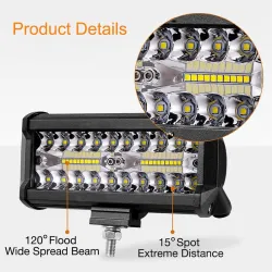 60W - 420W - LED light-bar - combo spotlights for trucks - off-roads - tractors - 4x4 SUV - ATV - boatsLED light bar