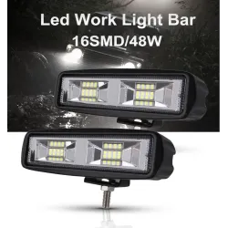 48W - Auto Led Nebelscheinwerfer - Spot-Träger für 4x4 LKW - Jeep - ATV - SUV - DRL Scheinwerfer
