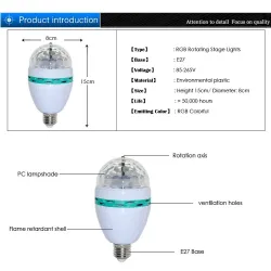 RGB LED Lampen E27 6W