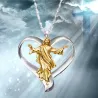 Jesus heart pendant - stainless steel necklaceNecklaces