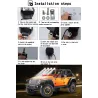 20W - 12V - 6000K - DRL - LED light bar with HELO - reflector - for motorcycle - SUV - truck - ATV - tractorLED light bar