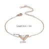 V letter - stainless steel braceletBracelets