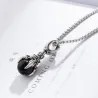 Dragon's paw with crystal - vintage stainless steel necklaceNecklaces