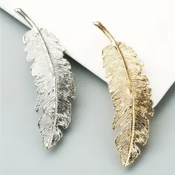 Vintage Blatt - Gold & Silber Haarnadel - Haarklammer