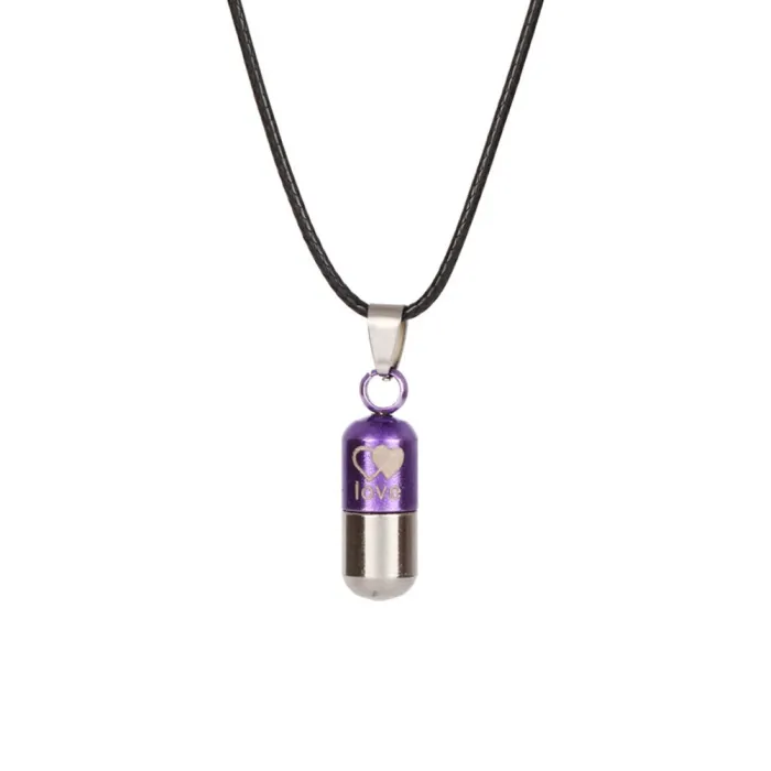 LOVE - capsule shape pendant - necklaceNecklaces