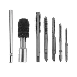 6 Stück - T-Typ - Gewindeschrauber Gewindebohrerhalter - Schraubenschlüssel M3/M4/M6/M8 - DIY-Set