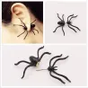 Ohrringe mit schwarzer Spinne