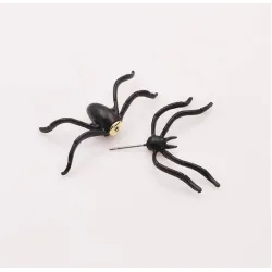Ohrringe mit schwarzer Spinne