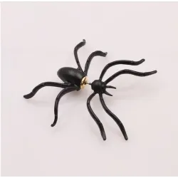 Ohrringe mit schwarzer Spinne