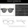 retro runde dampf punk flip up sunglasses - Vintage klassische Doppel-Flip Sonnenbrille