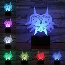 3D Eule - LED Nachtlampe - USB - Touch Control / Fernbedienung