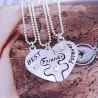3Pcs Best Friends Forever Necklace Set - HeartNecklaces