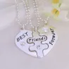 3Pcs Best Friends Forever Necklace Set - HeartNecklaces