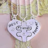 3Pcs Best Friends Forever Necklace Set - HeartNecklaces