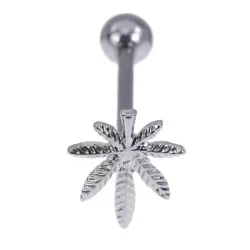 Tongue Piercing - Weed DesignPiercings