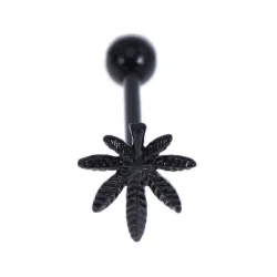 Tongue Piercing - Weed DesignPiercings