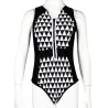 Retro Black and White - SwimsuitSwimming