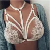 Floral Lace Bralette - Schwarz/Weiß