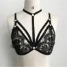 Floral Lace Bralette - Schwarz/Weiß