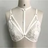 Floral Lace Bralette - Schwarz/Weiß