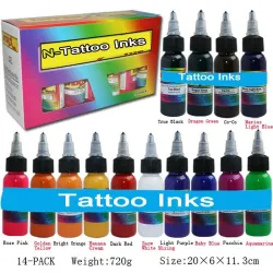 30ml Natürliche Pflanzen Tattoo Tinten - 14 Farben