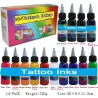 30ml Natürliche Pflanzen Tattoo Tinten - 14 Farben