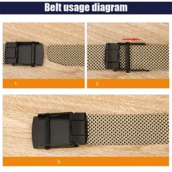 Luxury knitted belt with automatic buckle
