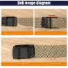 Luxury knitted belt with automatic buckleBelts