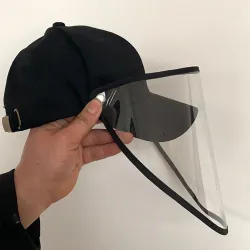 Anti Grippe Schutzkappe - Baseballkappe - schwarz