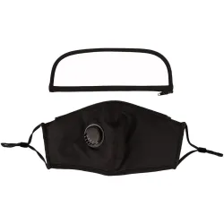 Mouth / face protective mask - detachable plastic eye shield - air valve - 2.5PM filter - reusableMouth masks