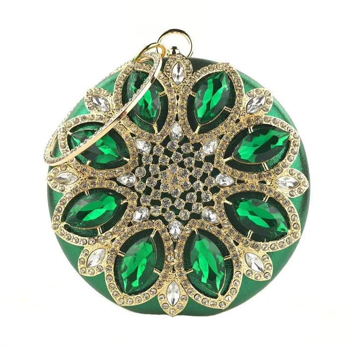 Luxusdiamant - kleine Handtasche - Kristallblume