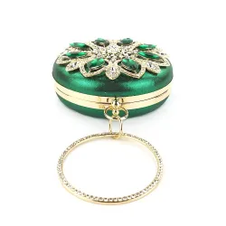 Luxusdiamant - kleine Handtasche - Kristallblume