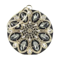 Luxusdiamant - kleine Handtasche - Kristallblume
