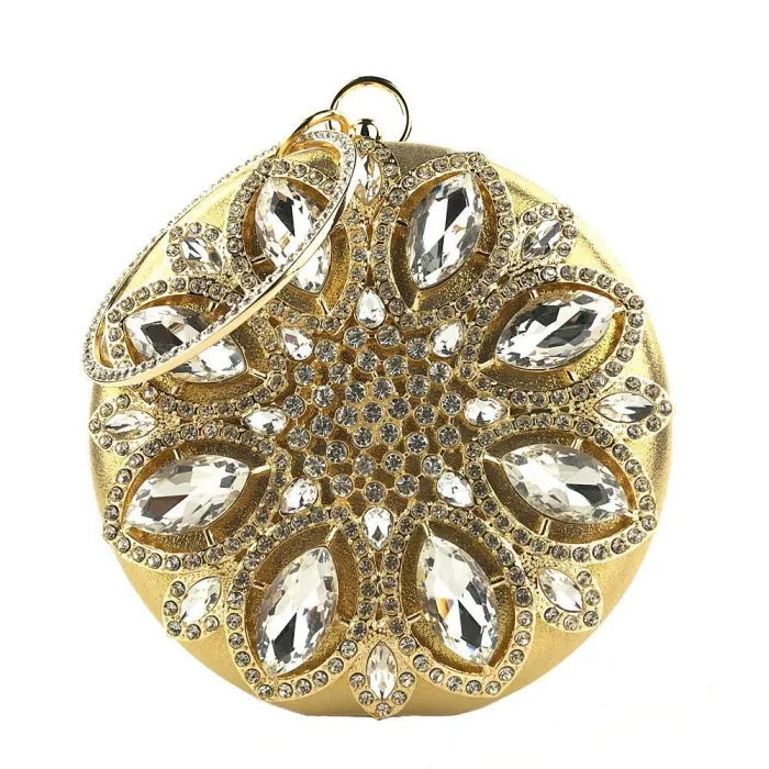 Luxusdiamant - kleine Handtasche - Kristallblume