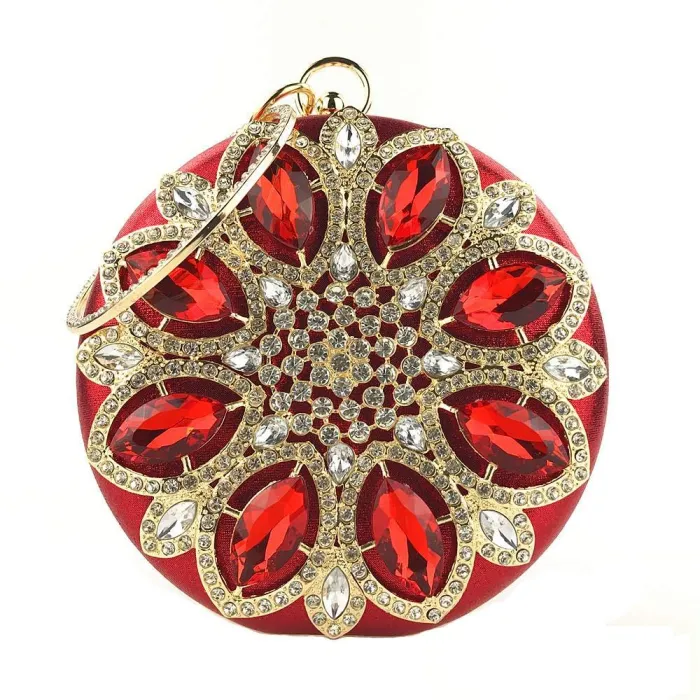 Luxusdiamant - kleine Handtasche - Kristallblume