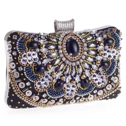 Diamant Kristall Geldbörse - mit Kette - Damen - Abendtaschen