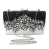 Crystal rhinestone purse - rectangle - black - ladiesBags