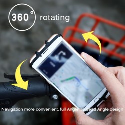 Auto - Fahrrad - Motorrad Silikon Telefonhalter - 360 Grad drehbar