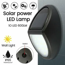 O7K7 - 100mAh - 10 LED - solarbetriebene Lampe - Bewegungssensor Licht - wasserdicht