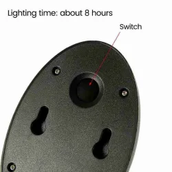 O7K7 - 100mAh - 10 LED - solarbetriebene Lampe - Bewegungssensor Licht - wasserdicht