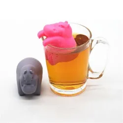 Silikon Hippo geformt - Tee Infuser - wiederverwendbar - 1pcs