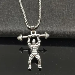 Weightlifting muscle - chain - necklaceNecklaces