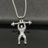 Weightlifting muscle - chain - necklaceNecklaces