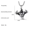 Strong muscle men - necklace - stainless steel - pendantNecklaces