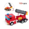 Fire Truck - Auto - Hubschrauber - Boot - 4 in 1 Bausteine Set - 348pcs - Kinder - Spielzeug