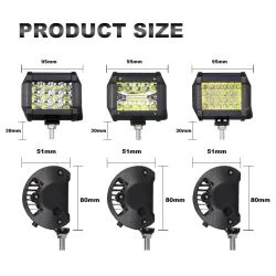 Car Light LED - 6W 72W 60W - Trucks - Light BarLED