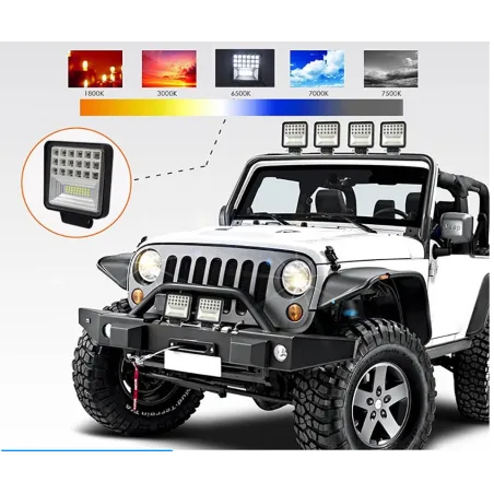 LED bar - spot light lamp for off-road cars - tractors - SUV - trucks - 72W - 126W / 12V - 24VLED light bar
