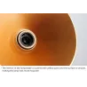 Vintage Wandleuchte - lange Hängelampe - gold - schwarz