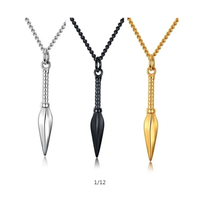 Spear pendant - necklace - 3 coloursNecklaces